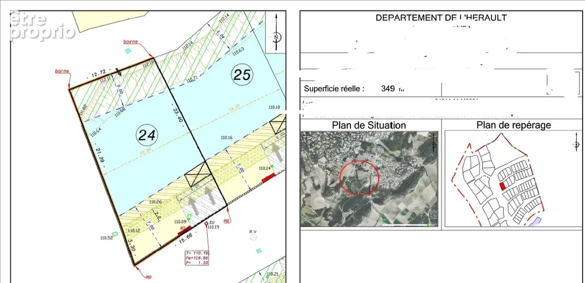Terrain constructible et viabilise 349m2 - photo 3