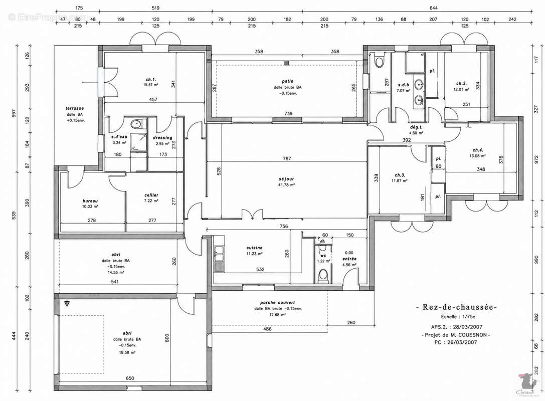 PLAIN PIED 151 m2 hab, 4chs, bureau, piscine, terrain 2127 m2 - photo 4