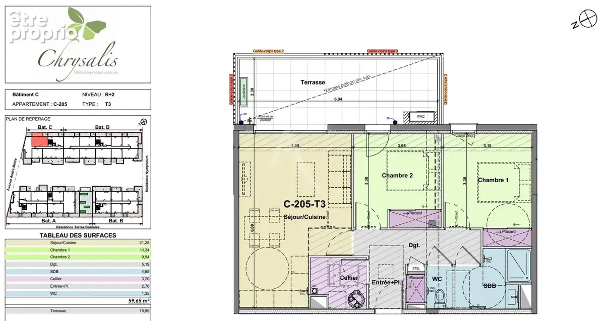 T3 NEUF Normes RE2020 Appartement Neuf NARBONNE  - Livraison Octobre 2027 - photo 5