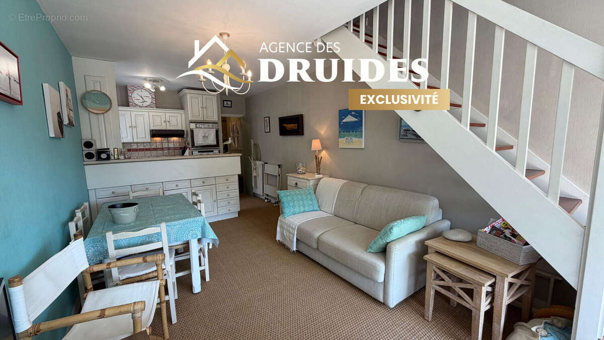 CARNAC  50M Plage Beaumer et 500m Super U  Appartement  3 pièces 42.53 m2  habitable 49.46m² Utiles - photo 3