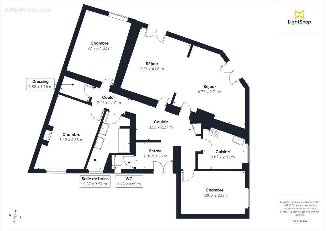 Appartement à PARIS-14E