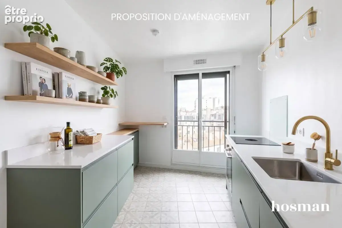 Appartement 2 pièces 46,5 m² — Balcon, vue dégagée & étage élevé avec ascenseur — Alésia / Jean Moulin, Paris 14e - photo 7