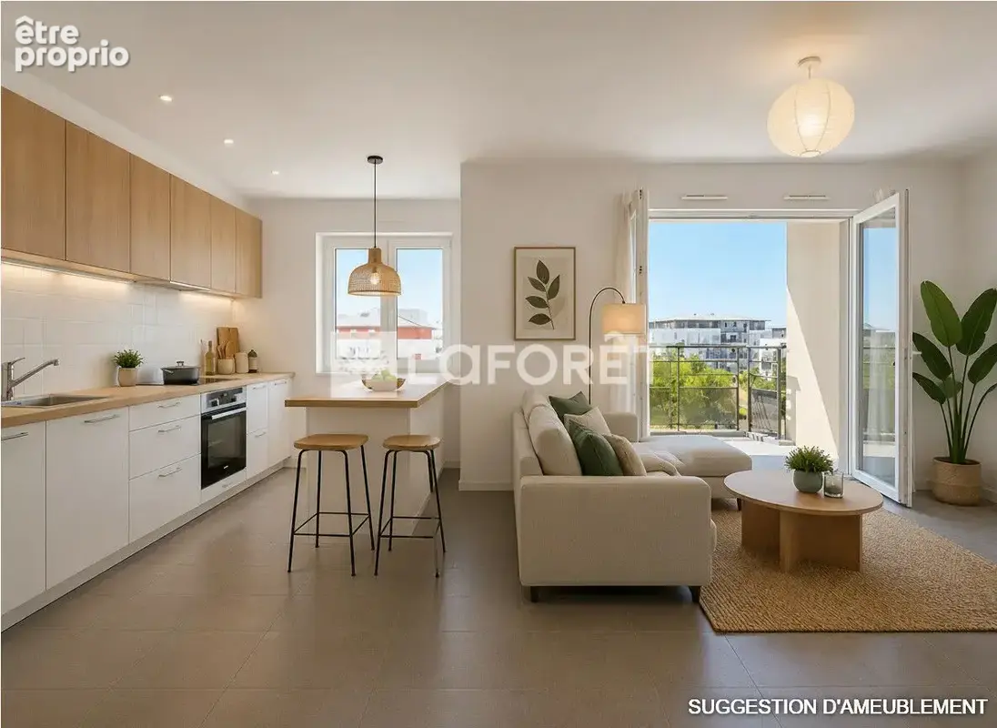 Appartement moderne T3 avec balcon et place de stationnement - photo 9