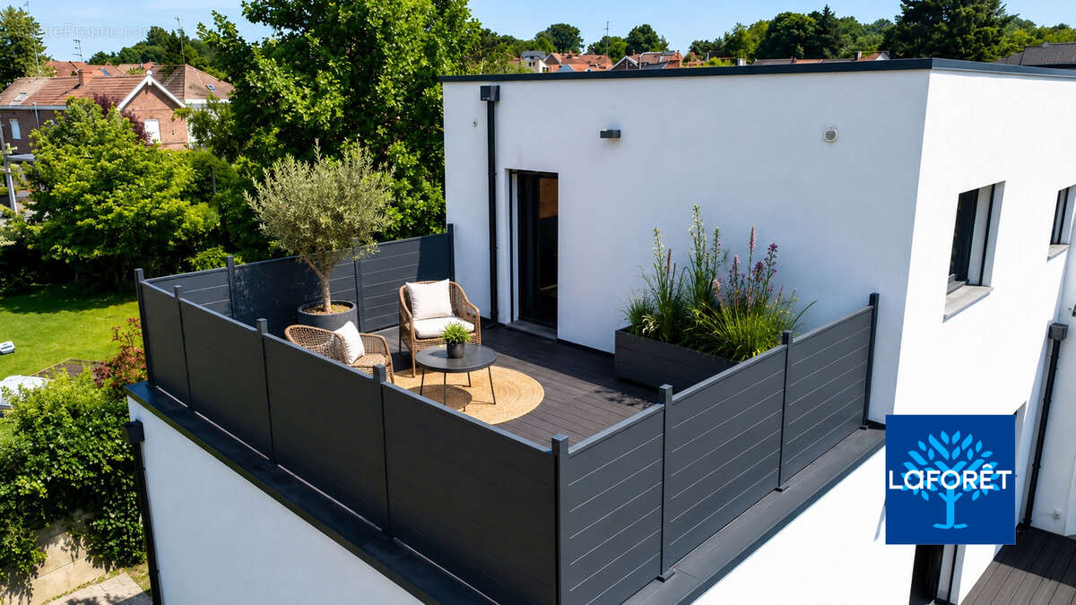 Maison d'architecte contemporaine 136 m² - 3 chambres - Semi plain-pied - Aulnoy-Lez-Valenciennes - photo 3