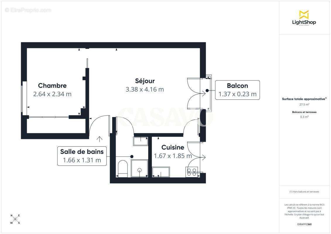 Appartement à PARIS-14E