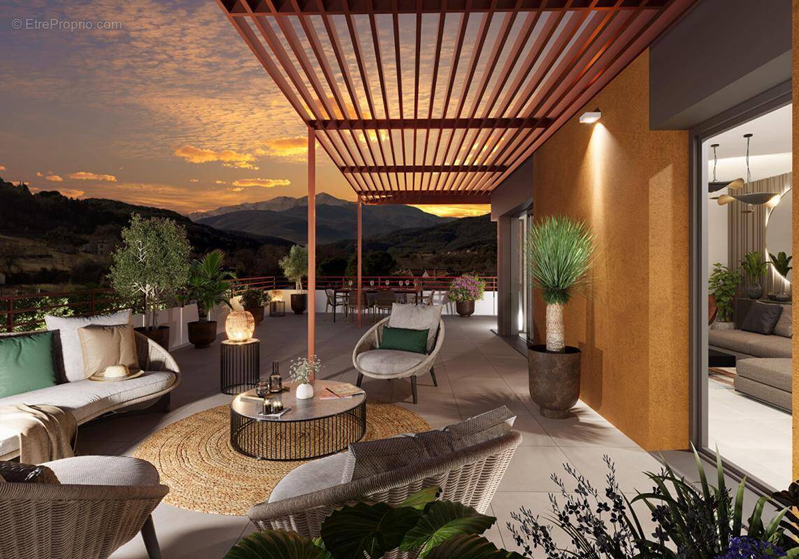 CERET "TOIT TERRASSE 4 pièces de 100m2 avec terrasse, garage double, parking et cave - photo 1