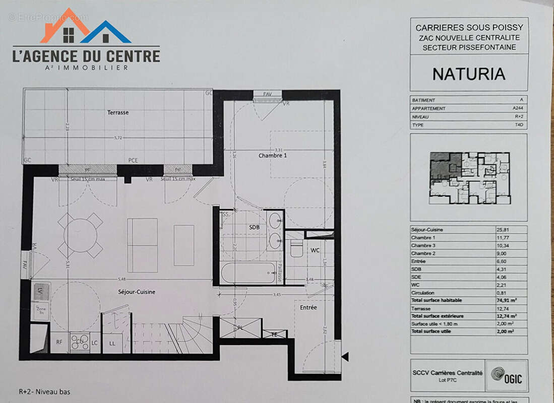 Appartement à CARRIERES-SOUS-POISSY