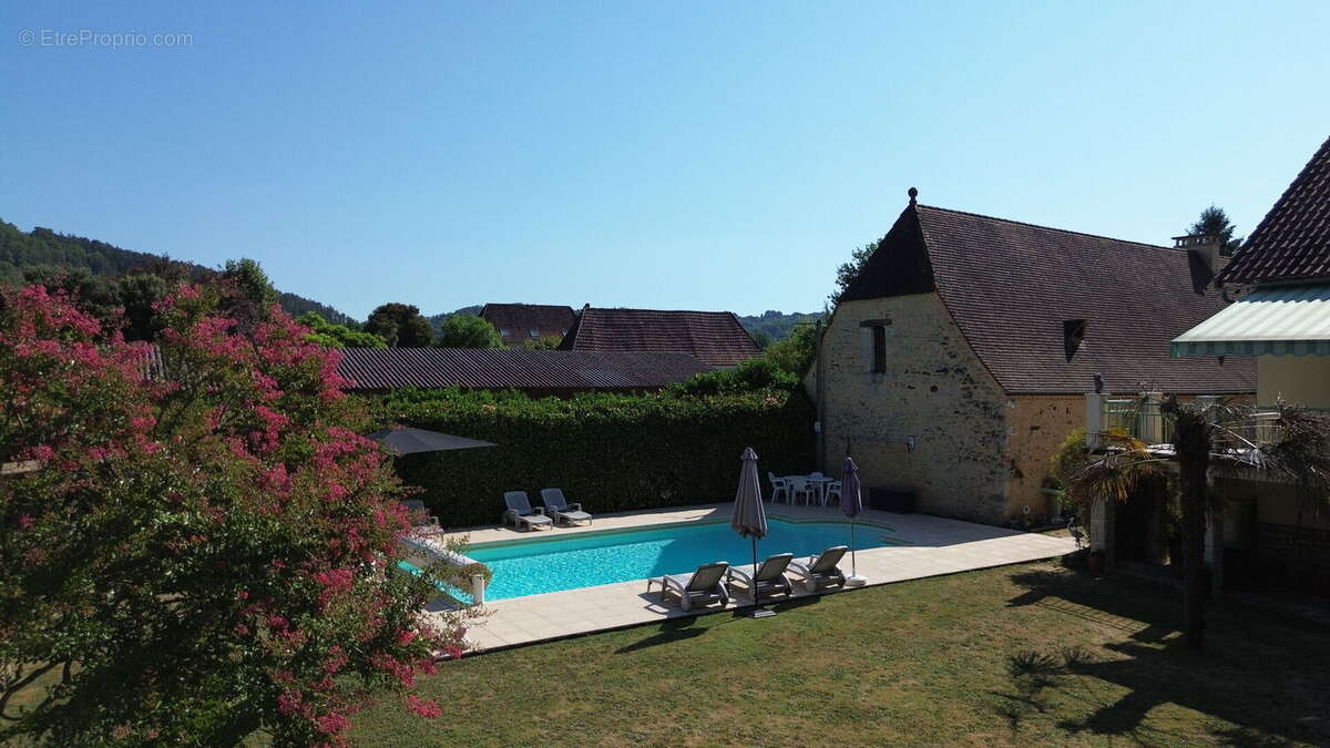 Propriété avec Maison d'habitation, Maison d'amis, Studio, Piscine, parc et jardin 7418m2 jusqu'à la rivière. - photo 4