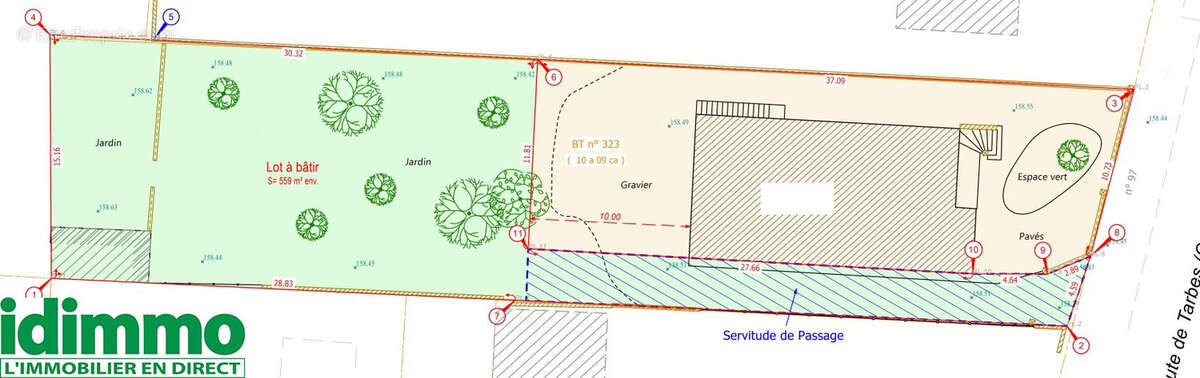 Terrain à TOURNEFEUILLE