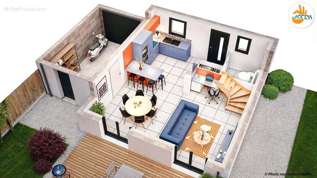 Maison 5 pièces 77 m2 - photo 2