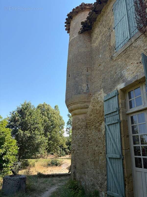 MARCIAC(32): ancienne SEIGNEURIE avec BEAU CHATEAU XIV sur 3,5ha, cachée, au bout du chemin, sans voisin, en campagne, 500m2 hab - photo 46
