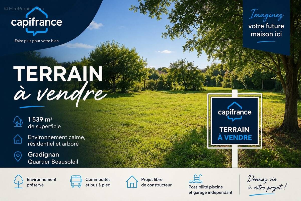 Terrain à GRADIGNAN
