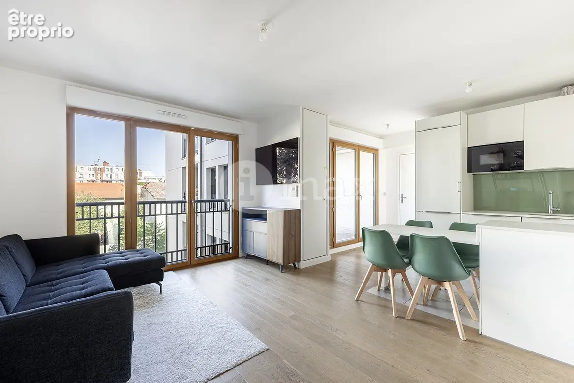 Asnieres gare - 3 pieces balcon parking  57 m²  469 000  fai - photo 3