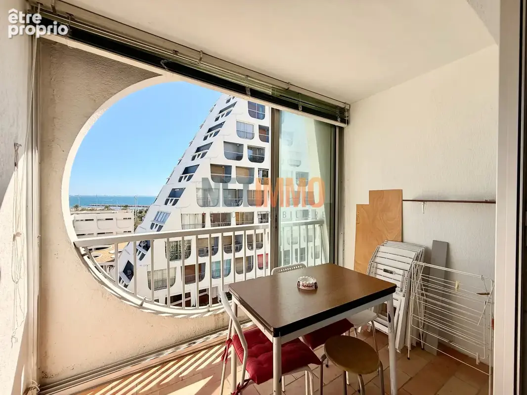 Vue mer - Studio avec loggia et cave aux pieds de la plage - photo 8