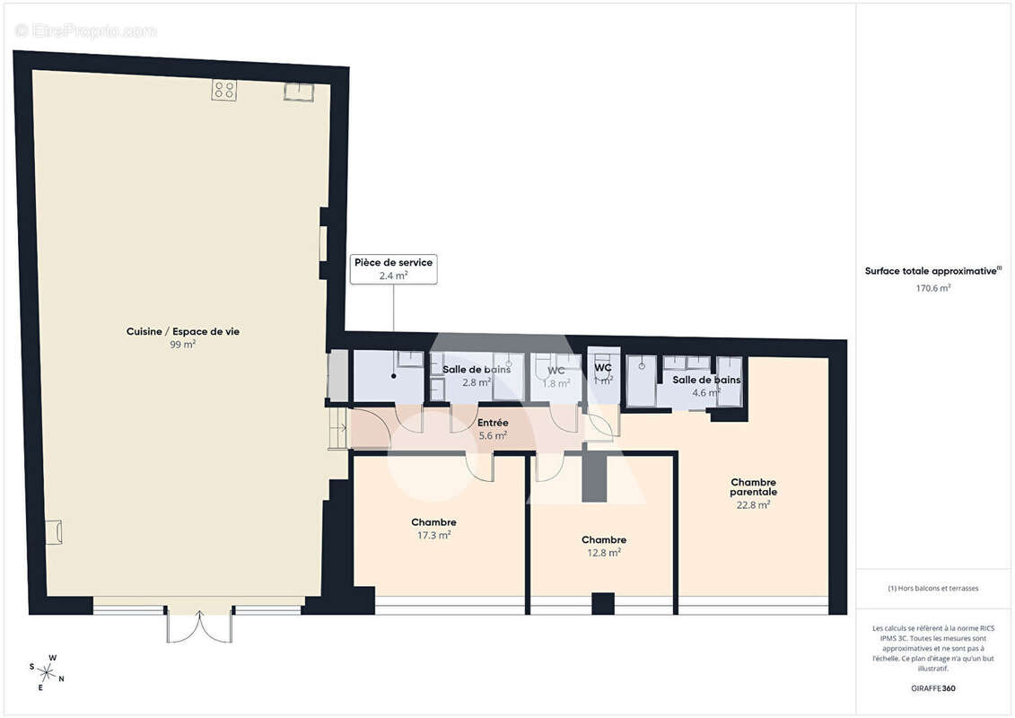 Superbe loft . Limite Caluire / Crépieux - photo 4