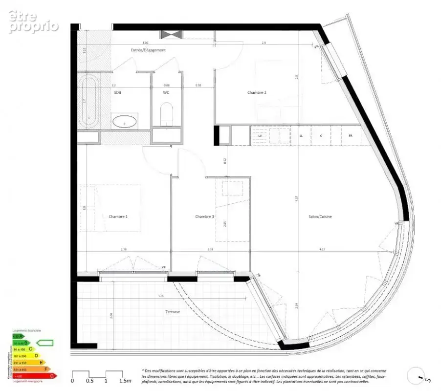 4 Pièces avec terrasse dans résidence de standing - photo 13