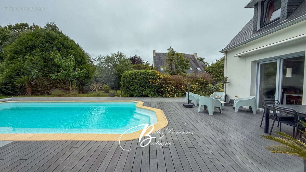 A vendre belle contemporaine avec piscine et terrain constructible à 900m d'une superbe plage, Finistère sud - photo 20