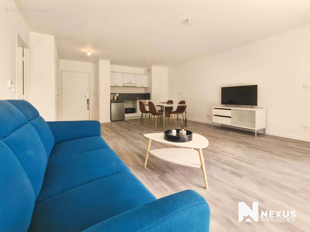 salon/cuisine ouverte de 30m² - Appartement à ROUEN