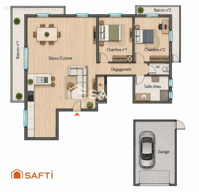 Appartement 88 m² à Canet-En-Roussillon  - photo 3