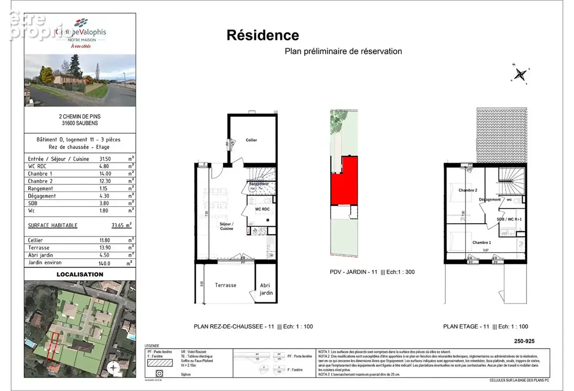SAUBENS - Maison neuve T3 de 73,65 m² avec jardin ? BRS - photo 12