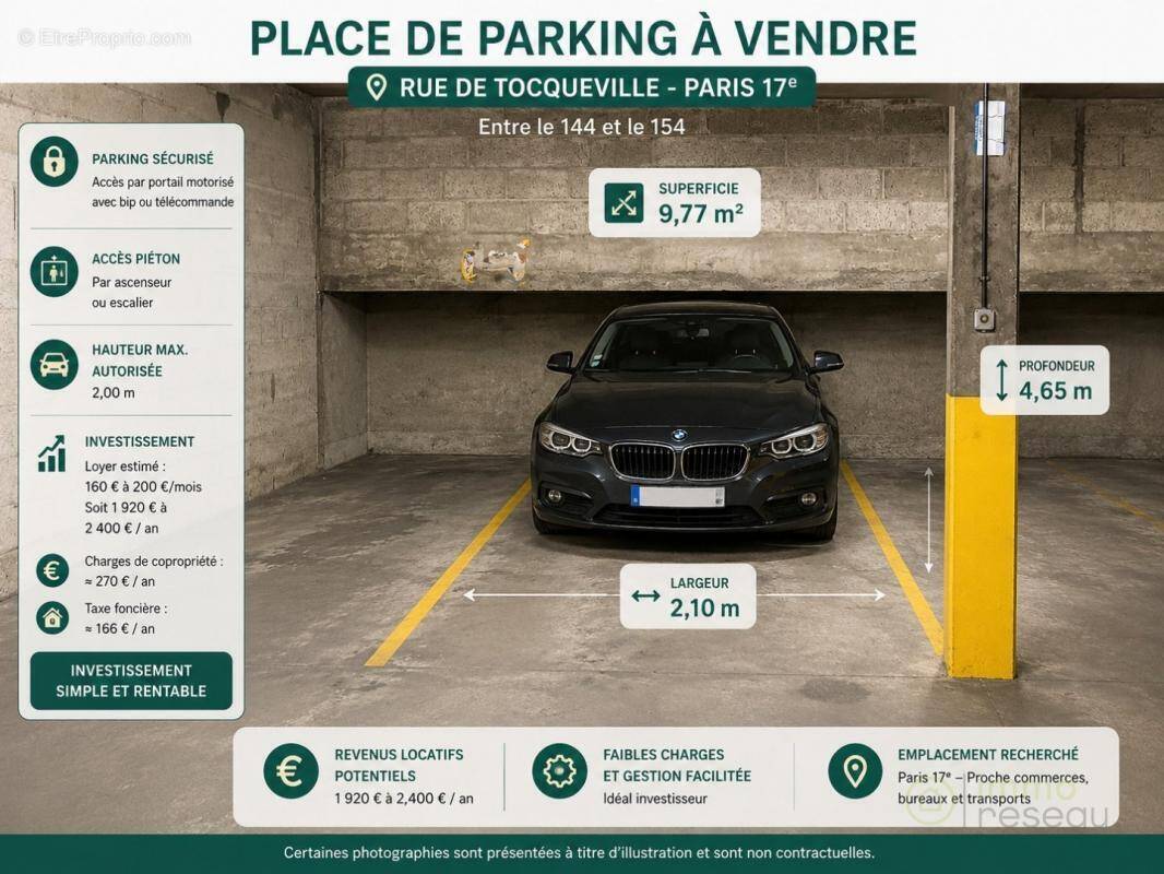 Parking à PARIS-17E