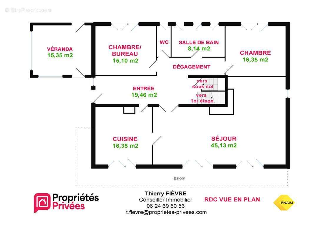 A VENDRE MONTREUIL BELLAY 49260 Maison de 151 m2  4 chambres sur terrain clos avec véranda cave - photo 15