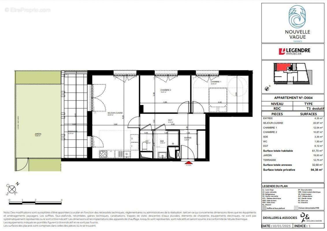 Appartement à VANNES