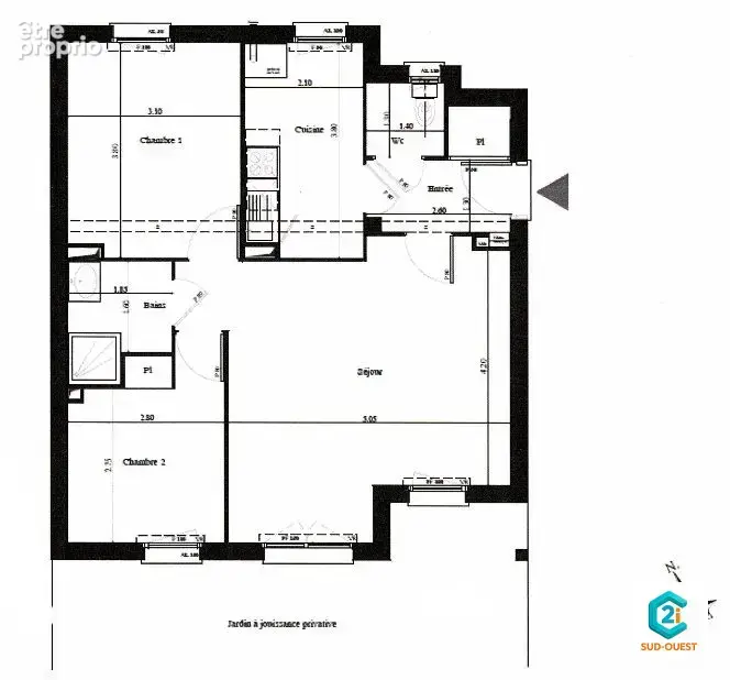 Appartement 3 pièces 63 m² à vendre à Frouzins (31270) - photo 2