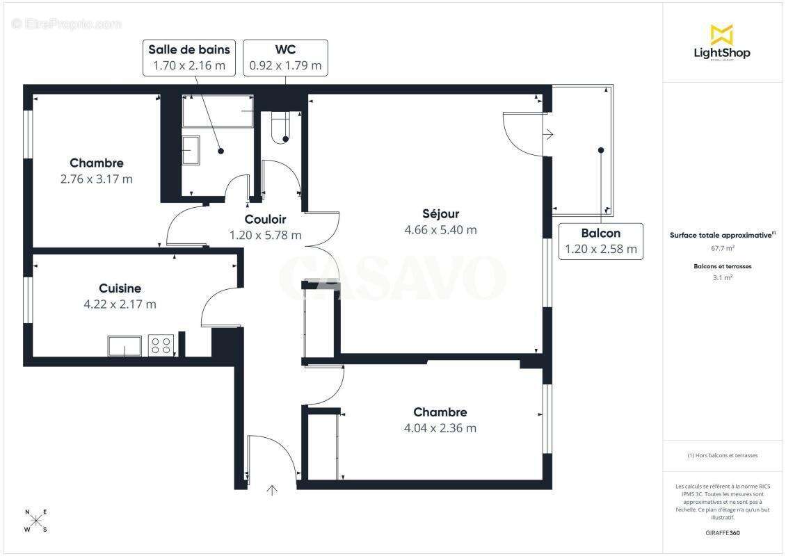 Appartement à BEAUCHAMP