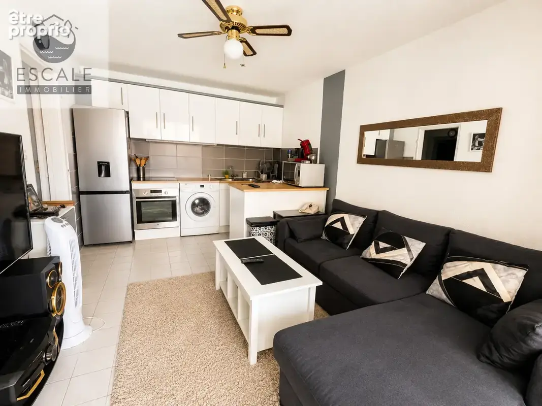 Vente grand type 2 vue marina quartier les quilles a sete - photo 6