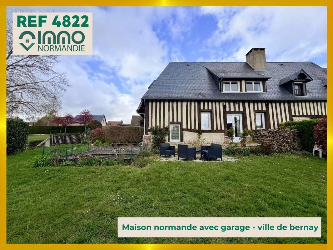 Ancien pressoir avec garage et terrain clos - ville de bernay - 3 chambres - terrasse - photo 3