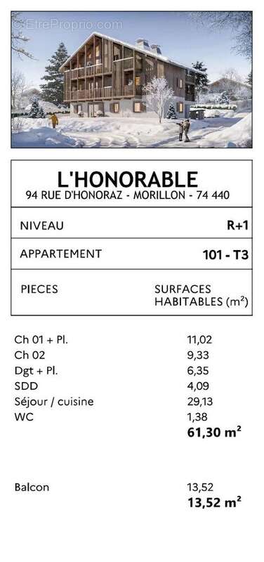 Appartement à MORILLON