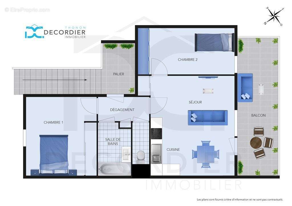 À VENDRE – Appartement T3 de 60m2 au calme avec garage – Résidence récente - photo 2