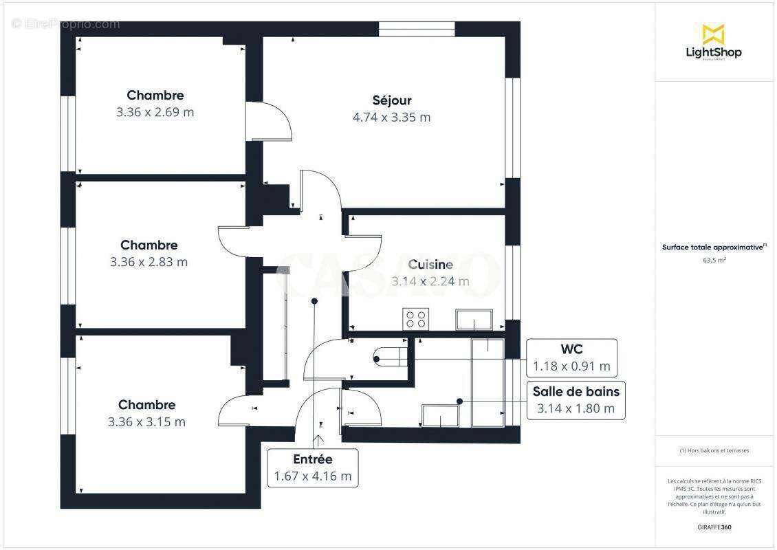 Appartement à CHAMPIGNY-SUR-MARNE