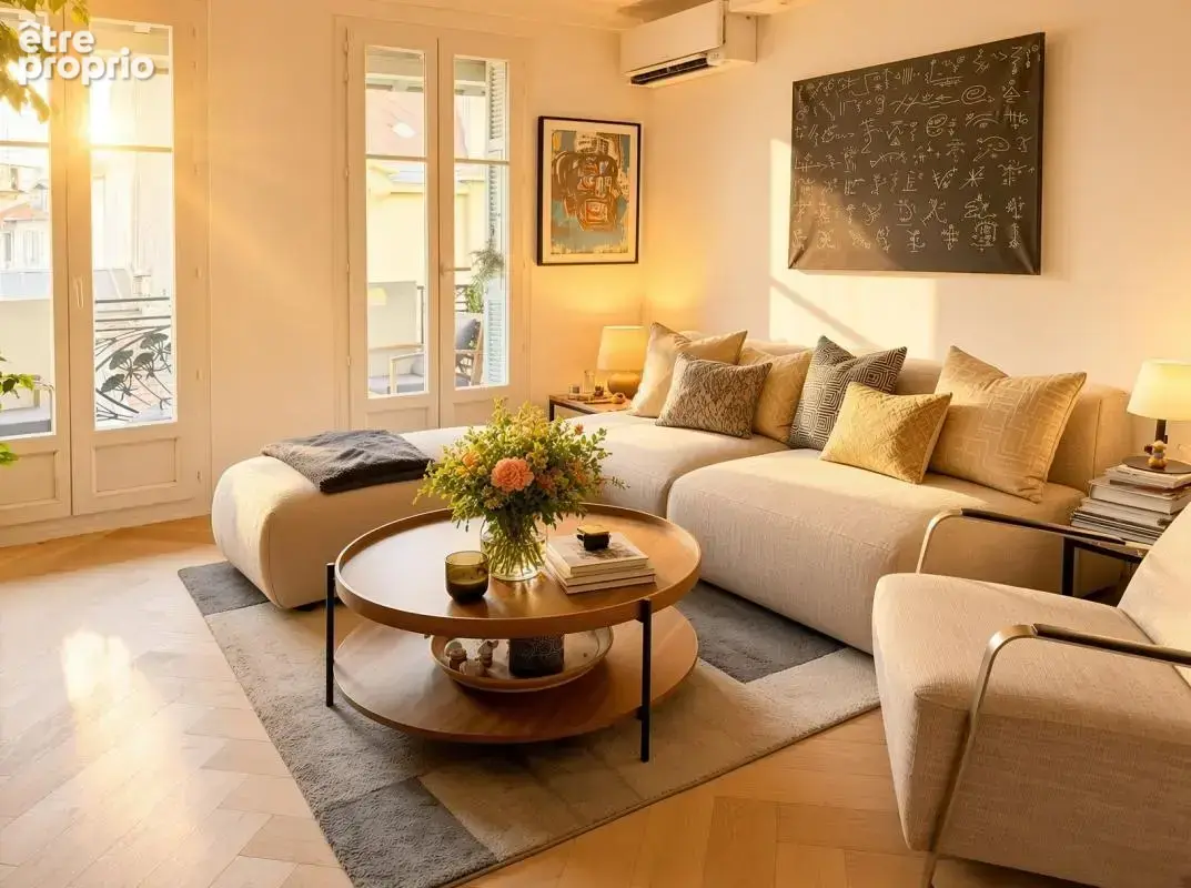 NICE Carré d'Or 3P 57m² dernier étage balcon cave - photo 5