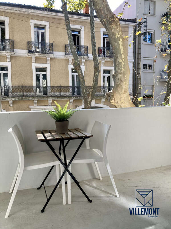 Balcon chambre 2 - Appartement à MONTPELLIER