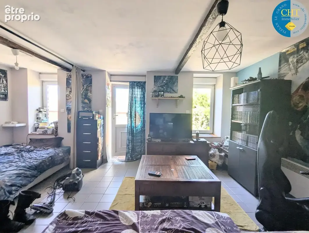 Ancien corps de ferme en pierres renove avec studio et dépendances à concoret (56430) avec cht immobilier - photo 40