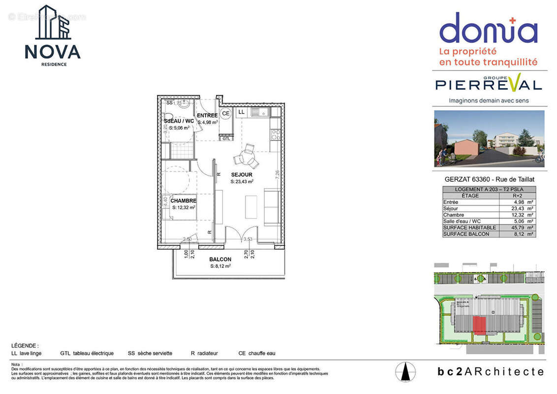 Appartement à GERZAT