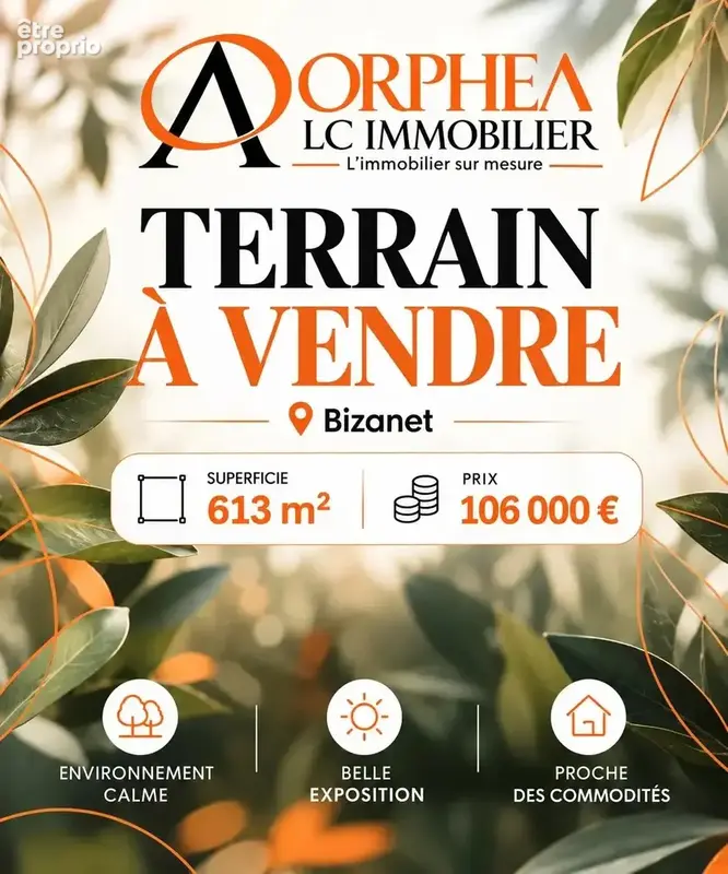 Terrain à BIZANET