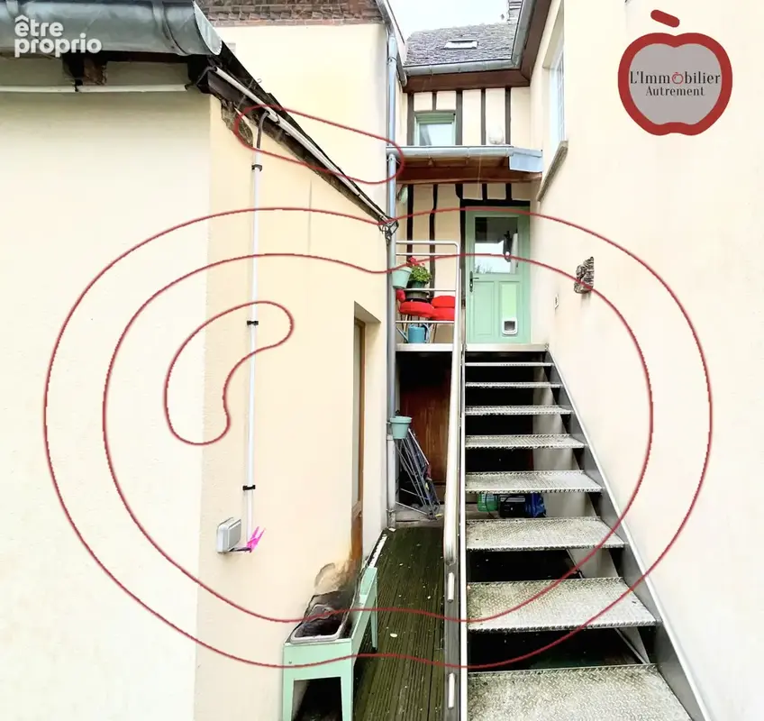 Charmant duplex - cour privative -  coeur historique -verneuil sur avre - photo 14