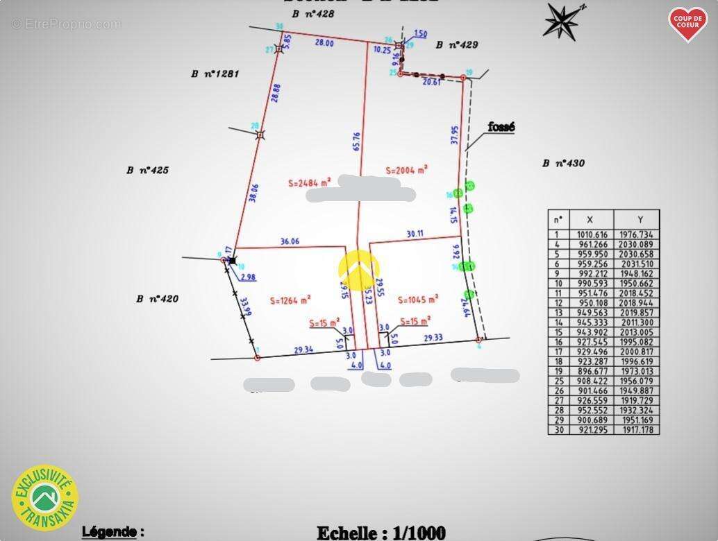 Terrain à LA GUERCHE-SUR-L&#039;AUBOIS