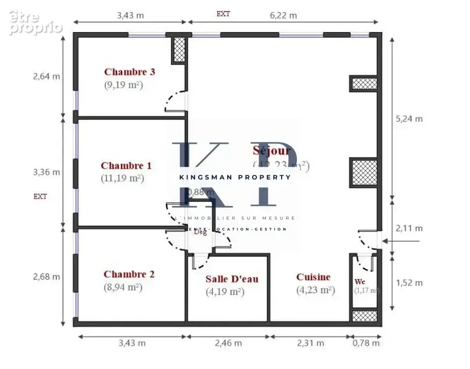 Appartement 4 pièces 83 m² à vendre à Paris-19e (75019) - photo 4