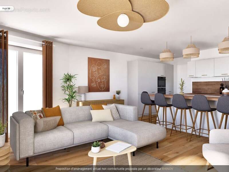 Appartement à vendre 4 pièces LA MEMBROLLE SUR CHOISILLE (37) - photo 2