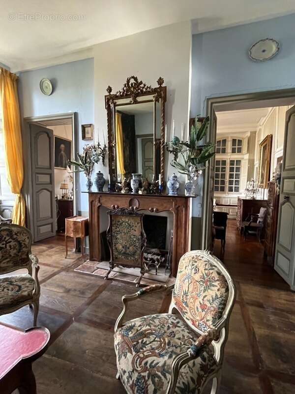 ELEGANT CHATEAU XVIIIs, sans travaux, sur 1 hectare clos de murs, jardin paysagé, chapelle, orangerie, dépendances, pour famille - photo 93