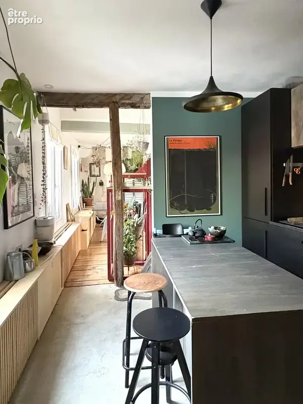Paris 20e – metro pyrénées  charme sous les toits – duplex dernier étage - photo 7