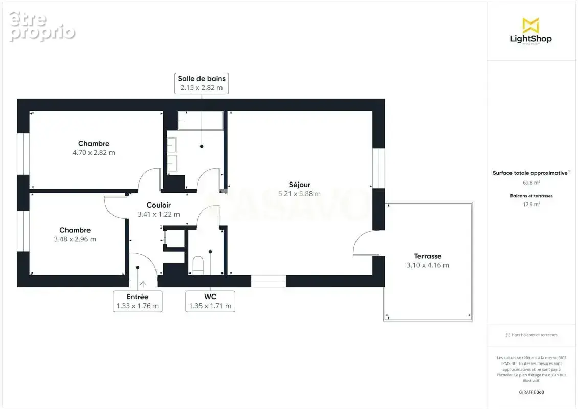 Vente Appartement 3 pièces de 68m² - 33440 Ambarès-et-Lagrave - photo 14