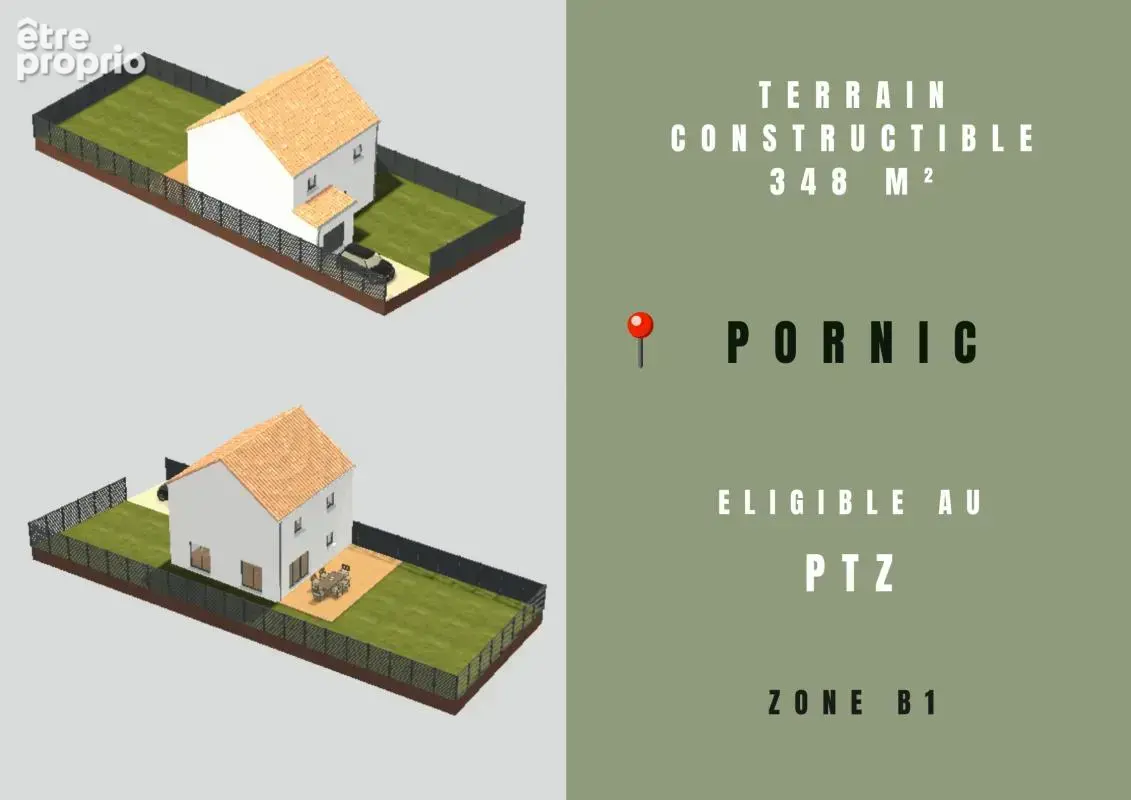 Terrain constructible - pornic - bourg - photo 4
