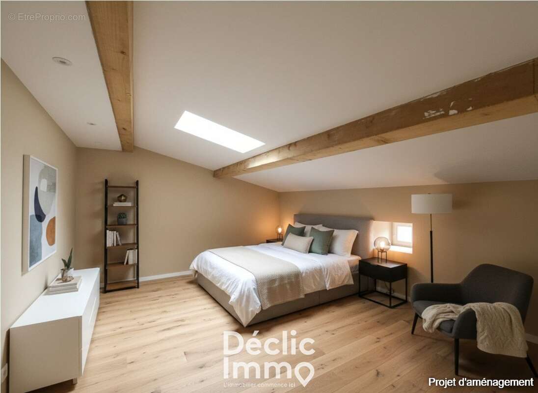 Maison en pierre 83 m² ECHALLAT 16170 - photo 9
