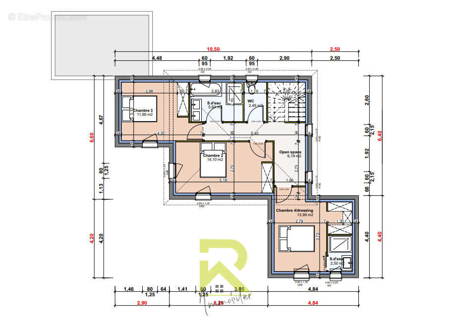 Terrain constructible + permis construire - photo 4