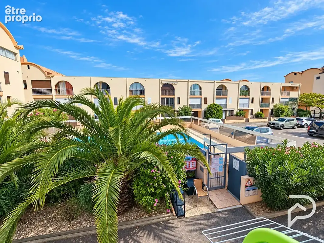 GRUISSAN: Studio lumineux avec piscine, vue dégagée et 4 couchages - photo 3